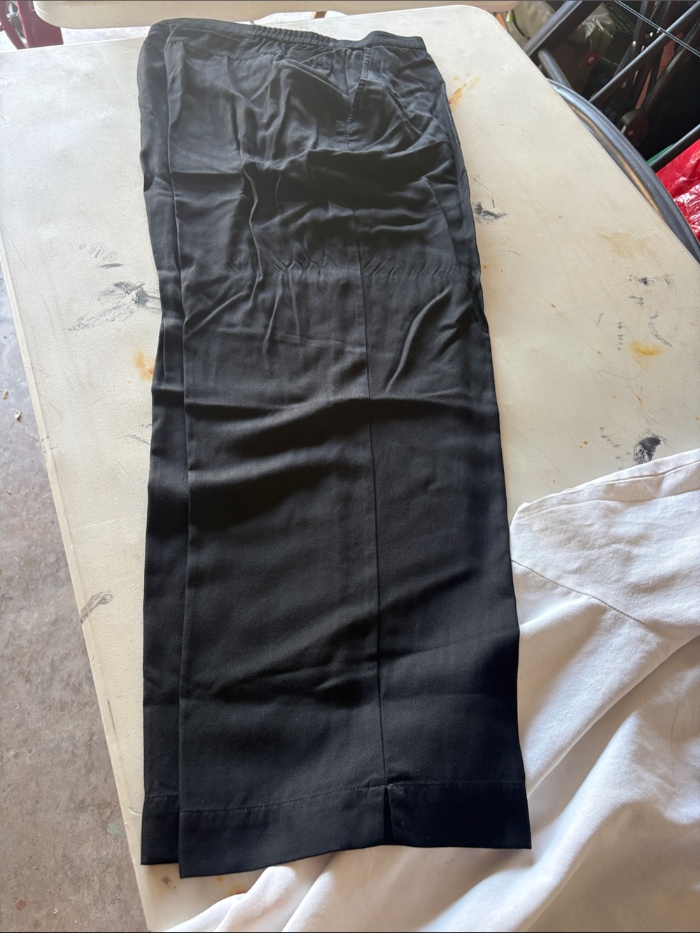 Westbound Black Wide-Leg Pants with Blue Label